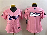 Women's Los Angeles Dodgers Team Big Logo Pink 2025 Tokyo Series Limited Stitched Jersey,baseball caps,new era cap wholesale,wholesale hats